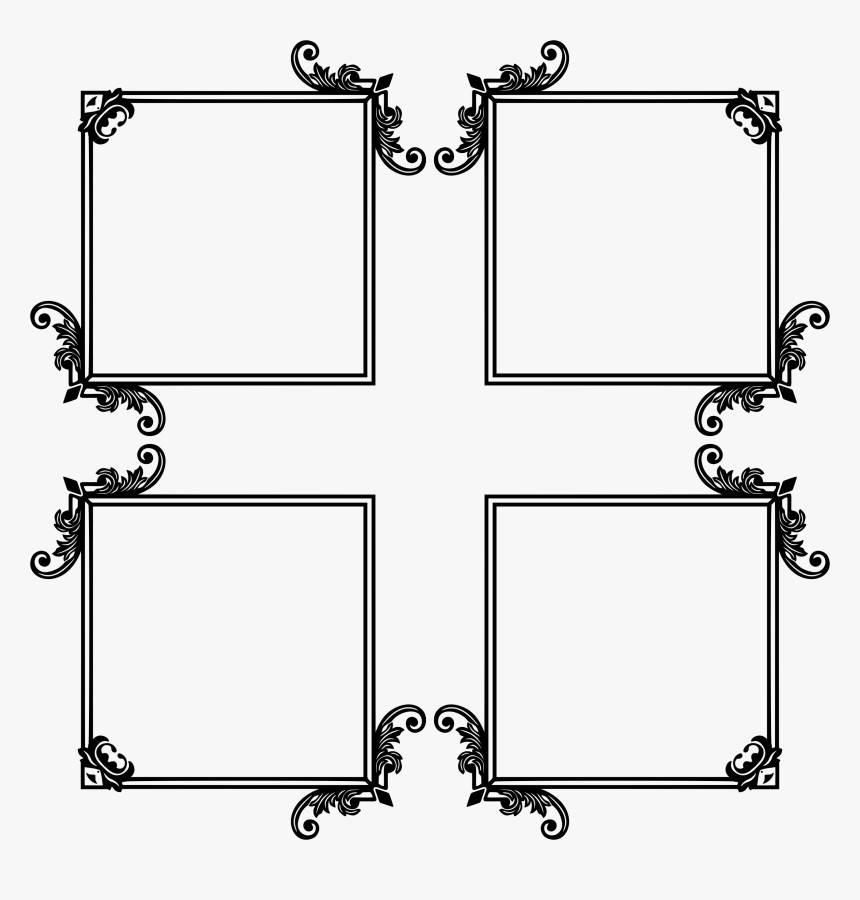 Flourishes Svg Ornamental - Decorative Frames Png, Transparent Png, Free Download