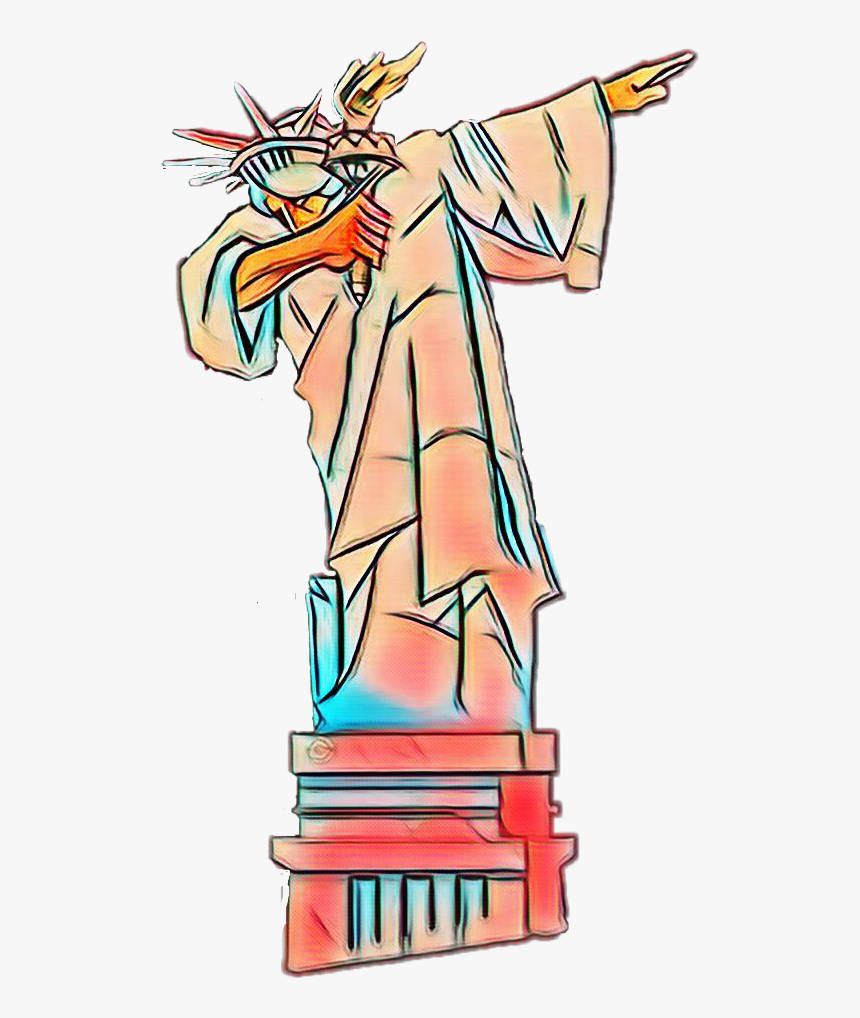 Transparent Statue Of Liberty Clip Art - Cartoon, HD Png Download - kindpng...