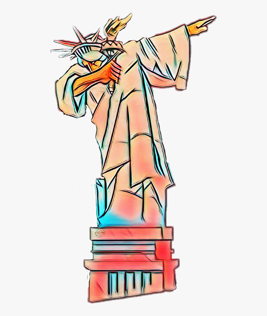 Transparent Statue Of Liberty Clip Art - Cartoon, HD Png Download, Free Download