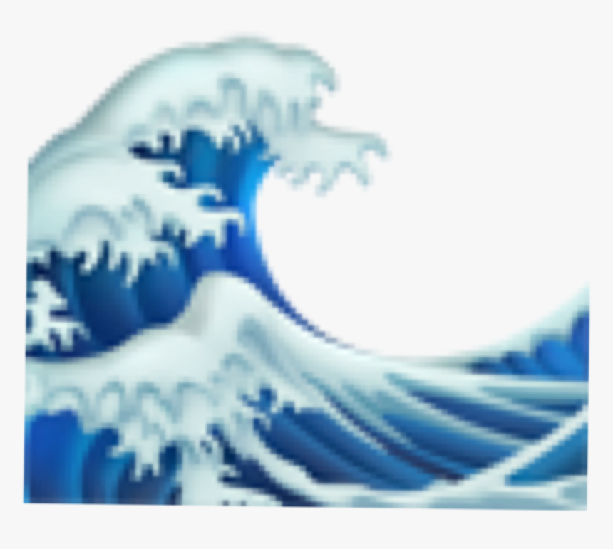 #waves #emoji #iphone - Aesthetic Emojis Png, Transparent Png, Free Download