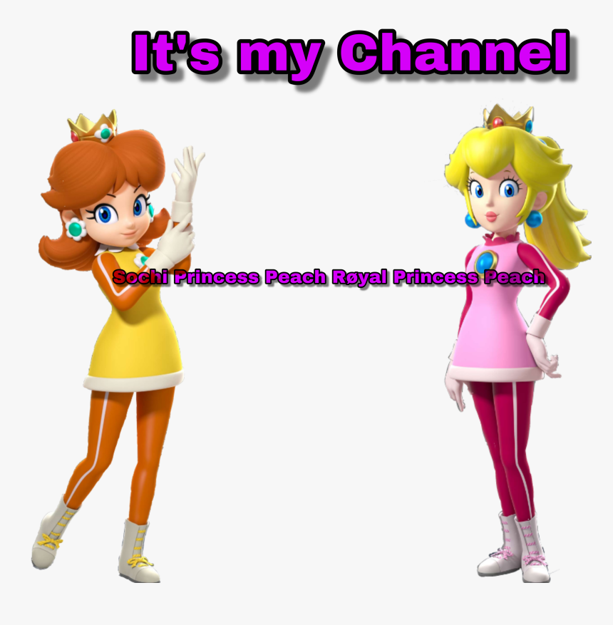 My Channel Sochi Princess Peach Røyal Princess Peach - Daisy Mario And Sonic, HD Png Download, Free Download
