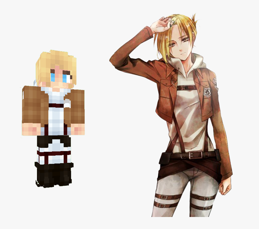 If U Like Leave A Diamond, Add To Ur Favourite♥ And - Minecraft Skin Attack On Titan Annie, HD Png Download, Free Download