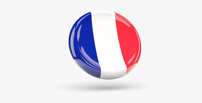 Shiny Round Icon - Png Round France Flag, Transparent Png, Free Download