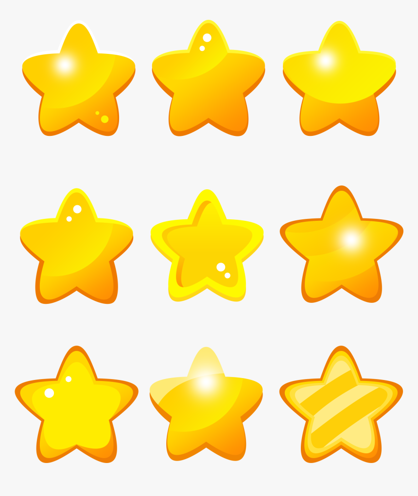 Transparent Gold Garland Png - Yellow Stars, Png Download, Free Download