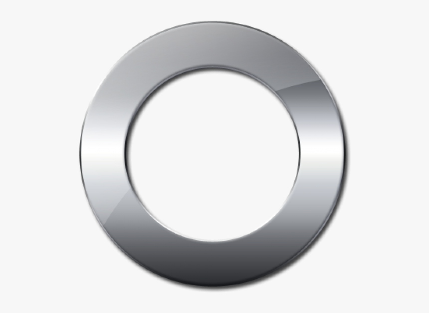 Glossy Silver Symbol Png Image - Silver Metallic Circle Png, Transparent Png, Free Download