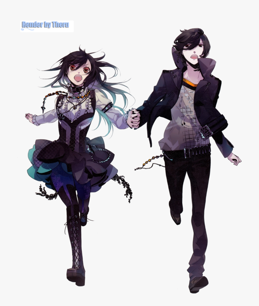 Anime Clipart Couple - Gothic Vampire Girl Anime, HD Png Download, Free Download