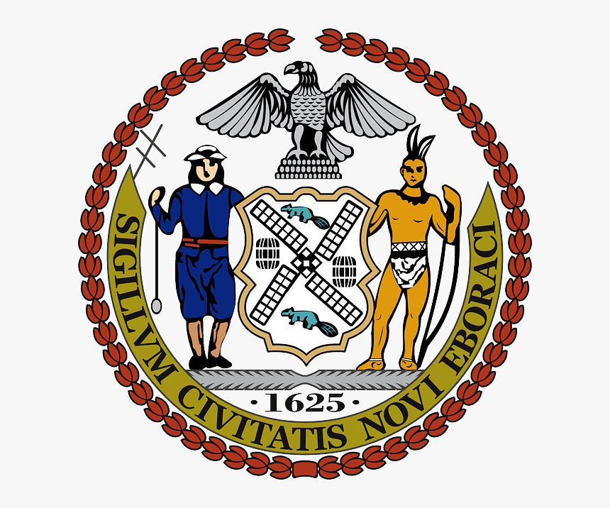 Seal, New, City, Flower, Circle, Eagle, Border - New York City Seal, HD Png Download, Free Download