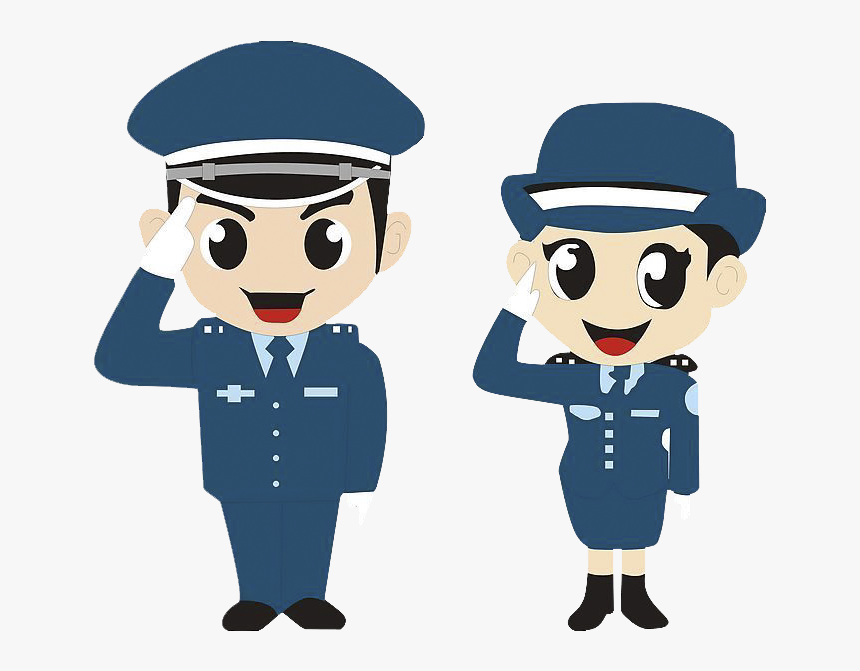 Policeman Clipart Salute, Policeman Salute Transparent - Le Coin G, HD Png Download, Free Download