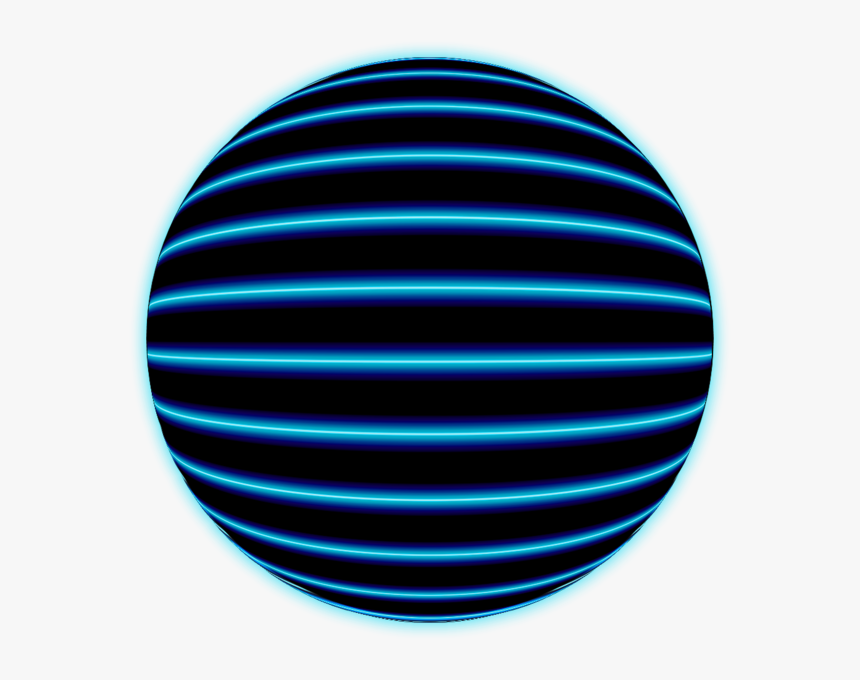 Blue Glow Ball - Circle, HD Png Download, Free Download