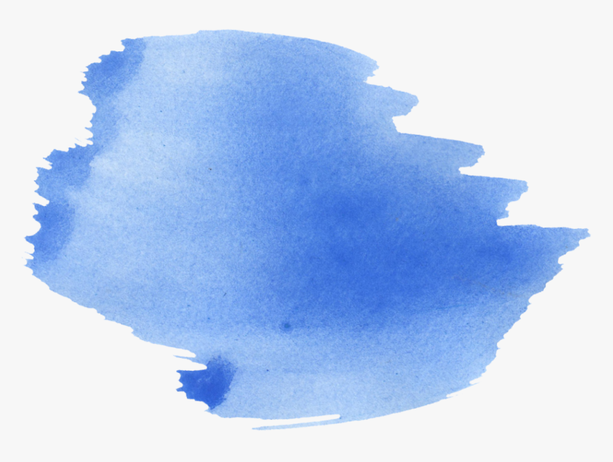 Blue Watercolor Png - Pattern Png Brush Blue, Transparent Png, Free Download