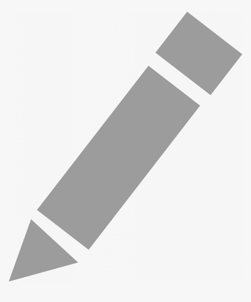 Pencil Icon Gray Png , Png Download - Pencil Icon Gray Png, Transparent Png, Free Download