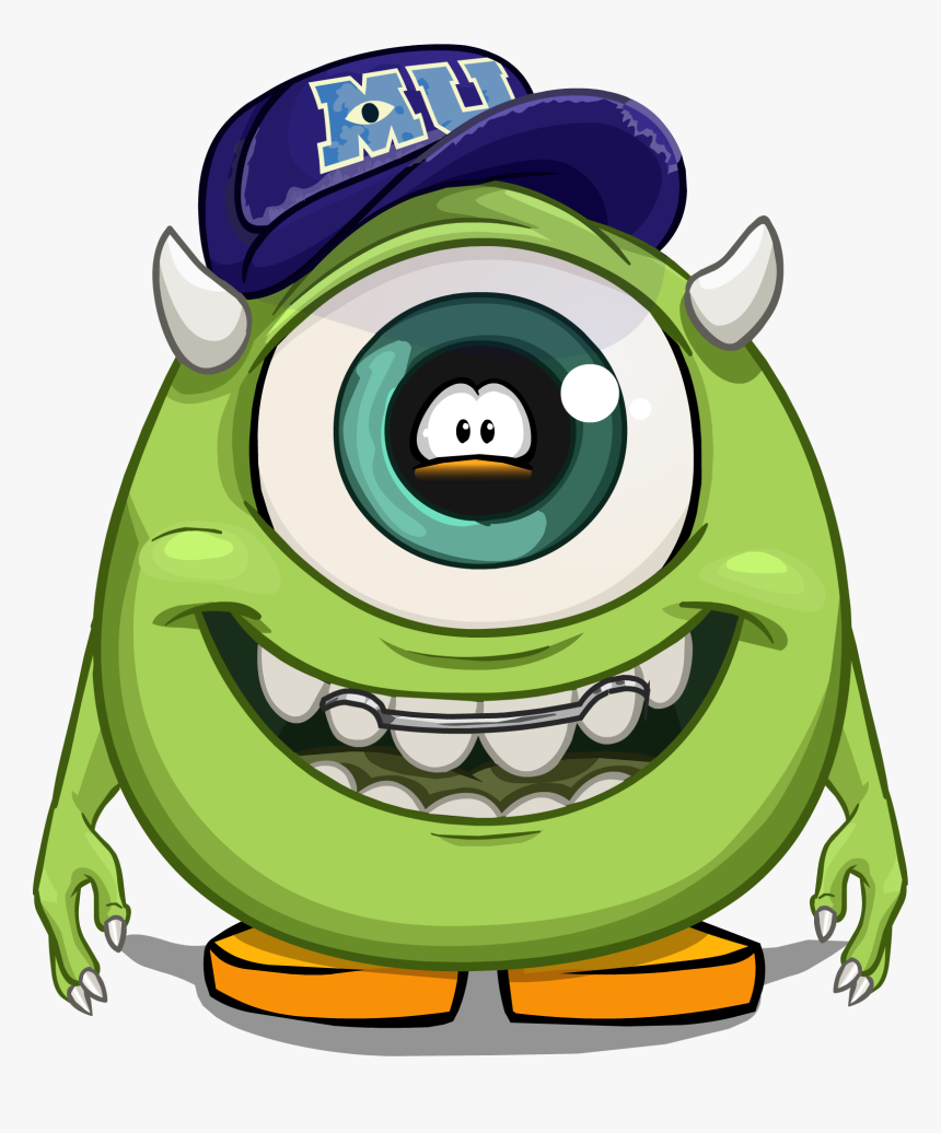 Club Penguin Wiki - Mike Monsters University Cartoon, HD Png Download, Free Download