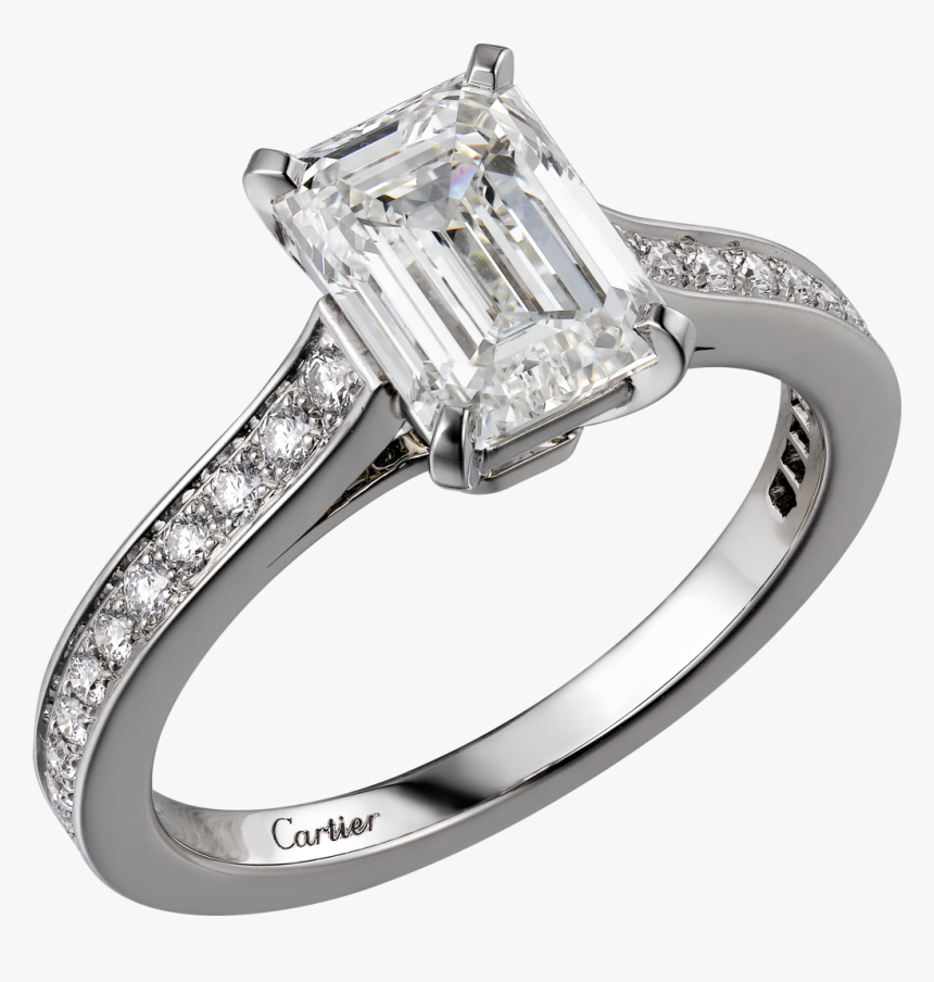 1895 Solitaire Ring Platinum Diamonds, HD Png Download, Free Download