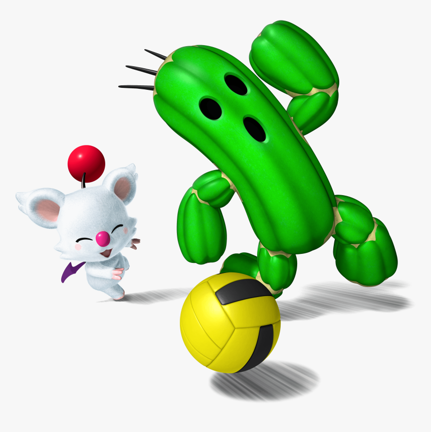 Moogle And Cactuar Playing Dodgeball - Mario Sports Mix Cactuar, HD Png Download, Free Download