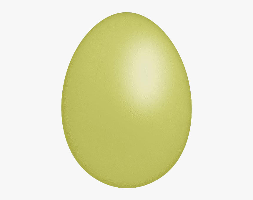 Plain Yellow Easter Egg Png Pic - Circle, Transparent Png, Free Download