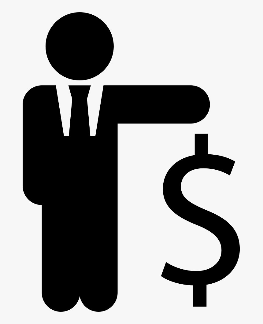 Businessman With Dollar Sign Comments - Man With Dollar Sign Icon, HD Png Download, Free Download