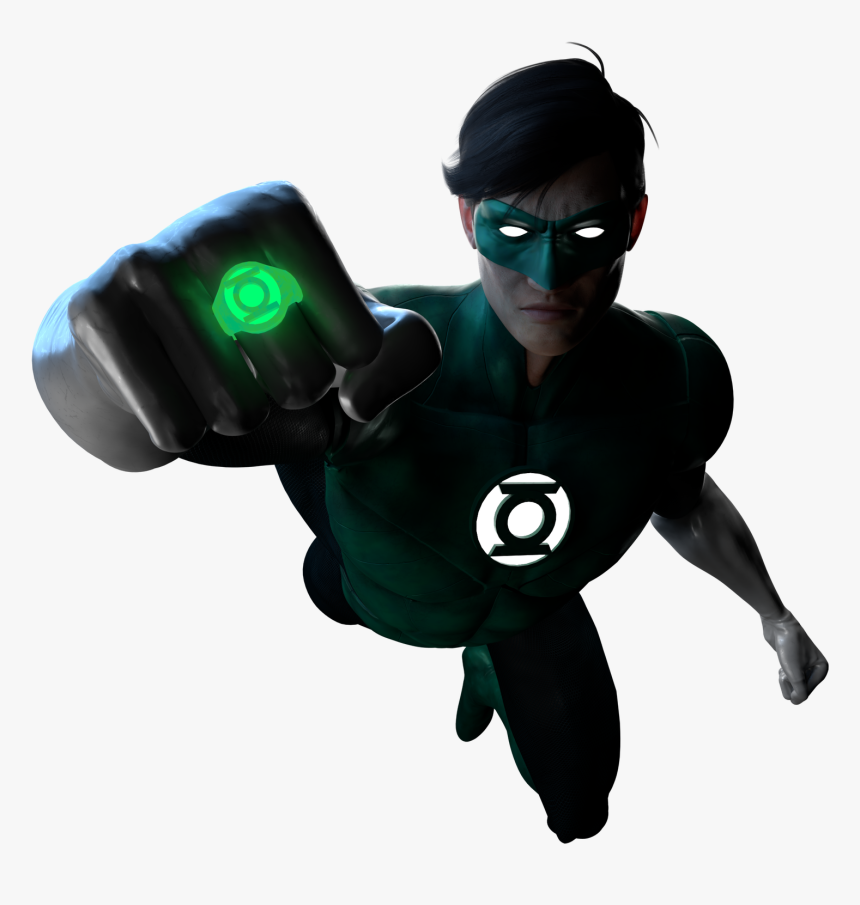 Green Lantern 3d Model Manberg, HD Png Download, Free Download