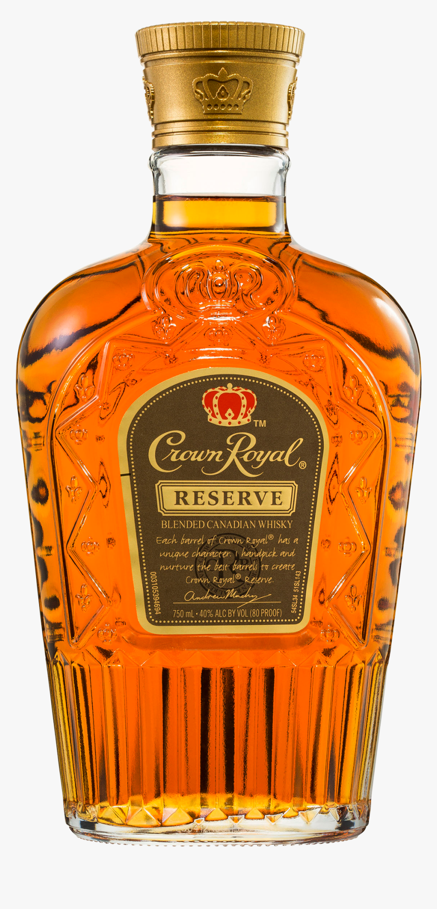 Crown Royal Reserve Canadian Whisky 750ml - Crown Royal Reserve Png, Transparent Png, Free Download