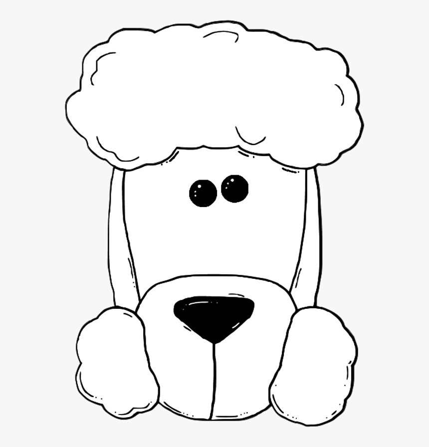 Transparent Dog Clipart Black And White Png - Dog Face Drawing, Png Download, Free Download