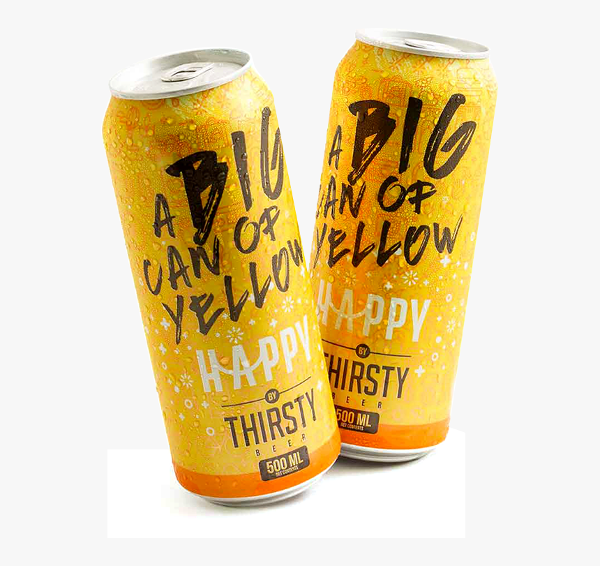 Beer Can - Happy Thirsty Beer Can, HD Png Download, Free Download