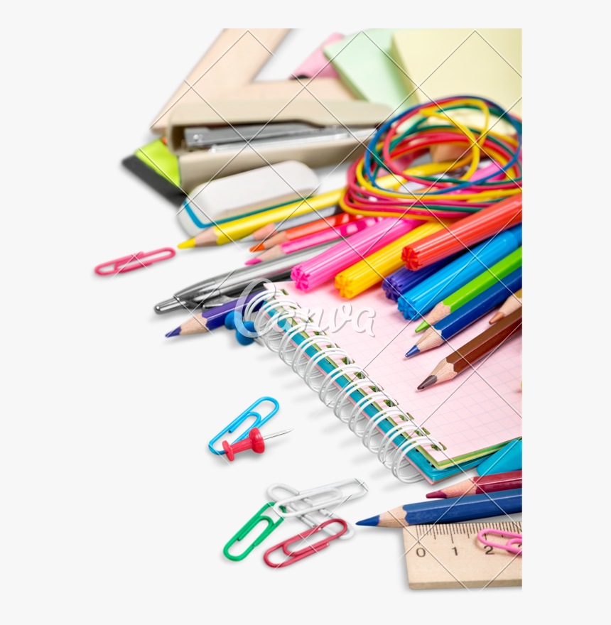 School Supplies Background Png - Transparent Background Png Images School Supplies Png, Png Download, Free Download