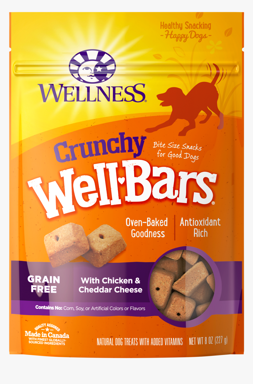 Treats Complete Health Bar Chicken - Wellness Crunchy Wellbars Natural Grain Free Dog Treats, HD Png Download, Free Download