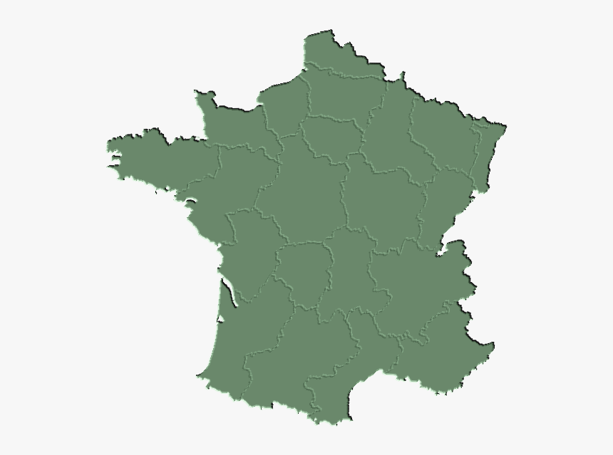 564x573-carte France Geo Verte - Outline Of France Png, Transparent Png, Free Download