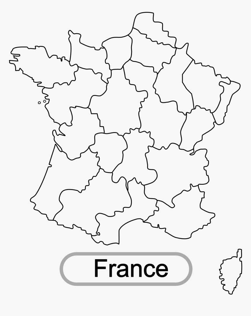 Transparent French Language Clipart - Map Of France Png Transparent, Png Download, Free Download