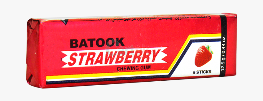 Batook Strawberry Chewing Gum, HD Png Download, Free Download