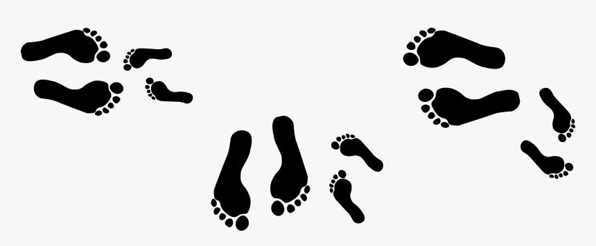 Foot Print Behaviors, Adult And Child Representation - Adult Foot Child Foot Prints, HD Png Download, Free Download