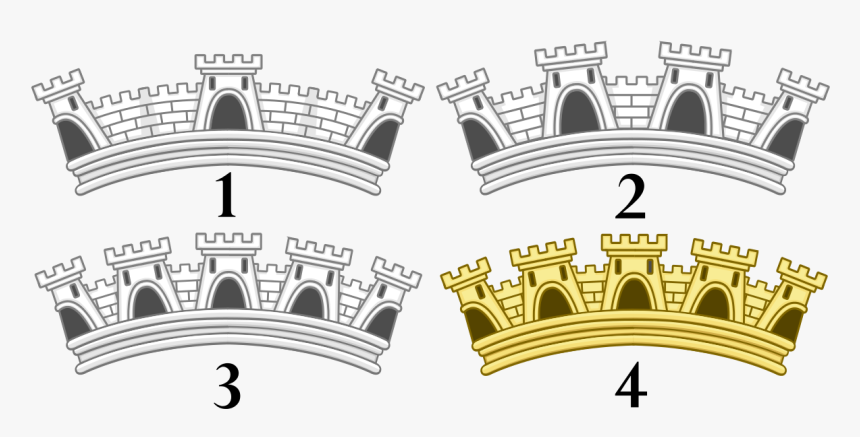 Heraldic Mural Crown, HD Png Download, Free Download