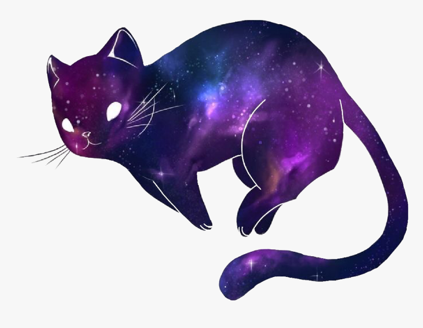 Library Of Purple Cat Picture Download Cute Png Files - Kawaii Cat Transparent Background, Png Download, Free Download