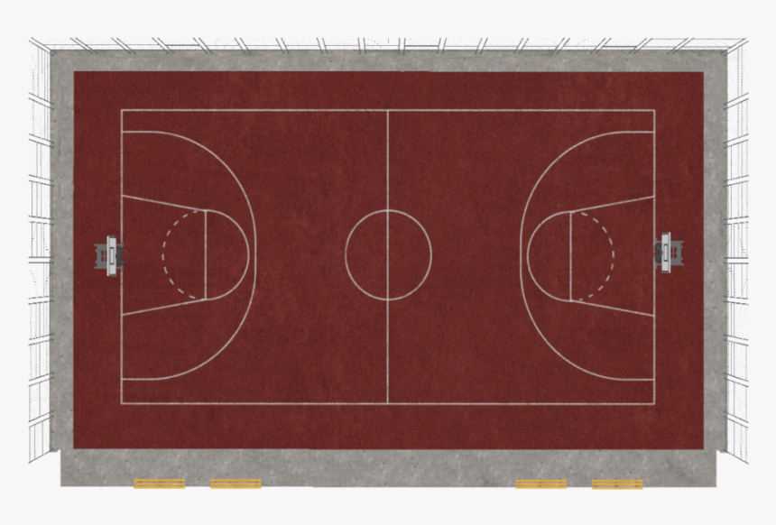 Thumb Image - Basketball Court Top View Png, Transparent Png, Free Download