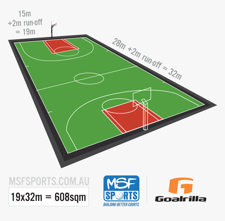 Backyard Basketball Court Options Hoops Blog Related - Goalrilla, HD Png Download, Free Download