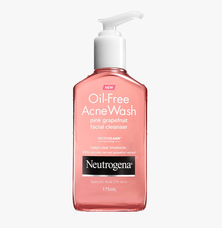 Transparent Grapefruit Png - Neutrogena Alcohol Free Acne Wash, Png Download, Free Download