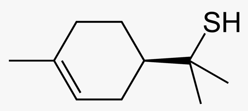 Grapefruit Mercaptan 2d Skeletal - Poly P Phenylene, HD Png Download, Free Download