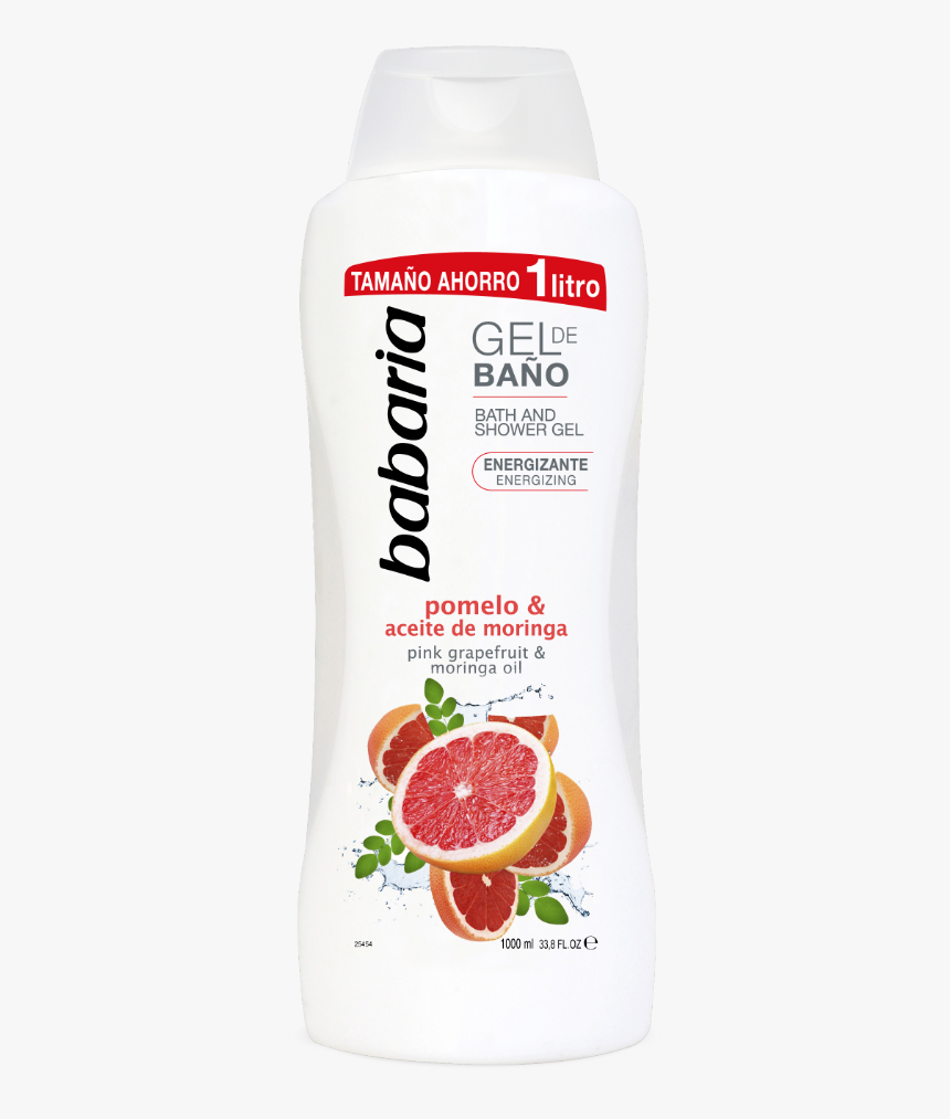 Gel De Baño De Pomelo Y Aceite De Moringa De Babaria - Babaria Gel De Bano Bath And Shower Gel Pomelo &, HD Png Download, Free Download