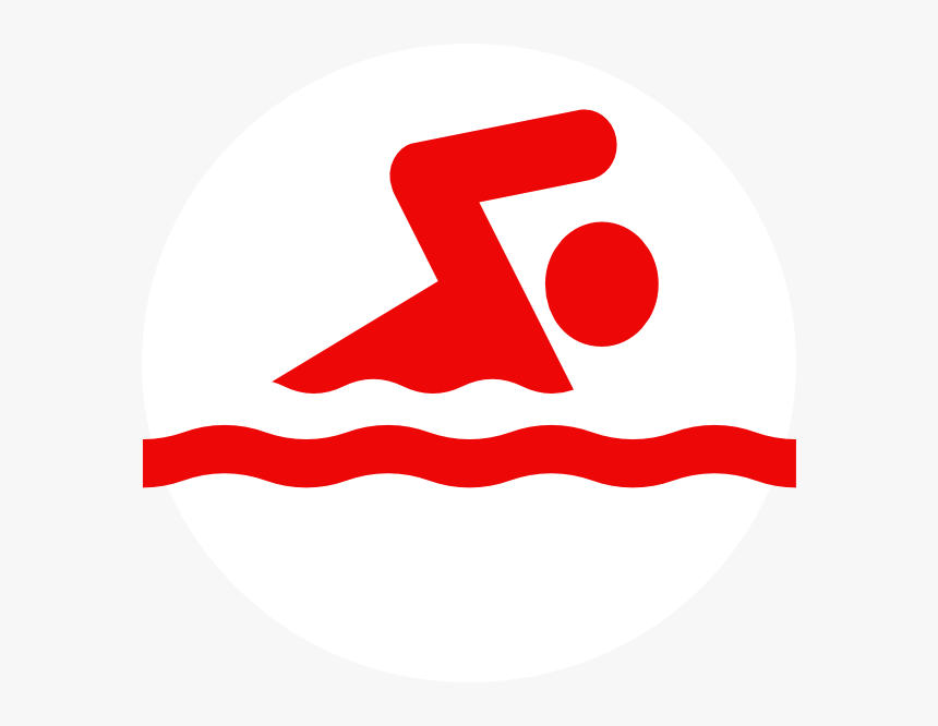 Swimming Icon Red Png , Png Download - Swimming Clip Art, Transparent Png, Free Download