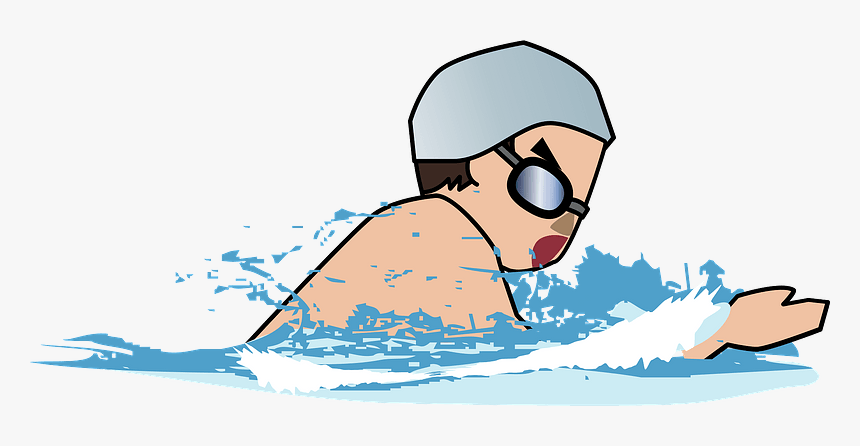 Swimming Breaststroke Clipart - Illustration, HD Png Download, Free Download