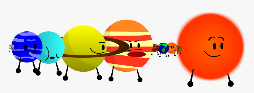 Solar System Bfdi Planets, HD Png Download, Free Download