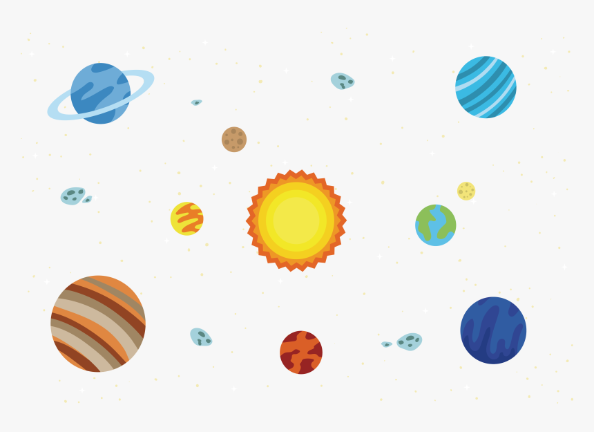 Vector System Solar - Solar System Planets Planetas Del Sistema Solar Png, Transparent Png, Free Download