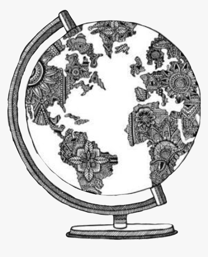 World Sketch Png , Png Download - Globe Drawing Transparent Background, Png Download, Free Download