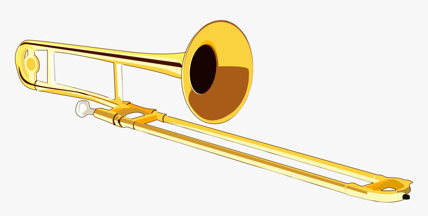 Instruments Clipart Trombone, Instruments Trombone - Trombone Clipart, HD Png Download, Free Download