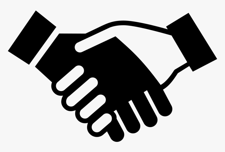 Hands Salutation Of Two Businessmen Comments - Shaking Hands Icon Png, Transparent Png, Free Download