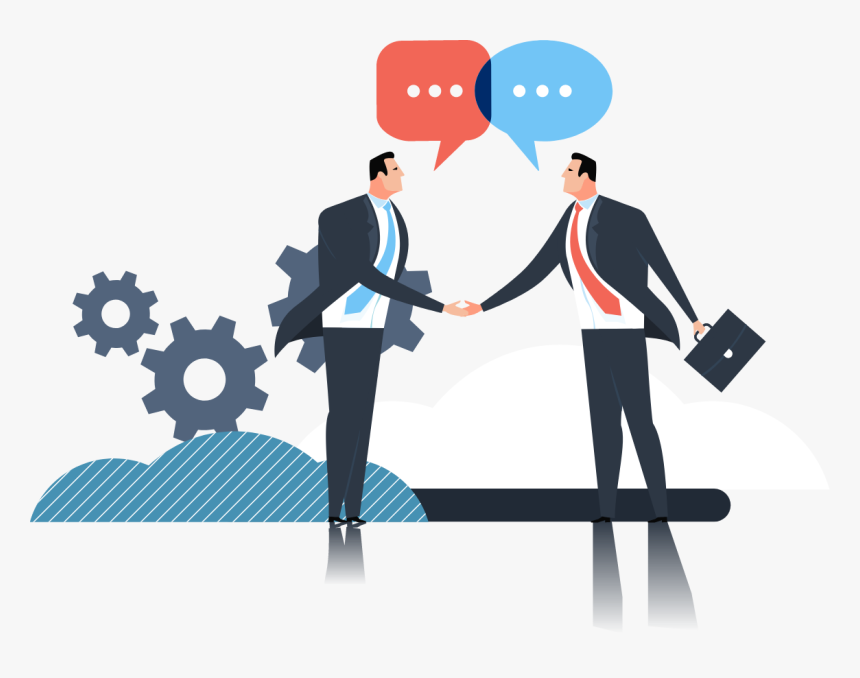 Working Together With A Client And Employee Shaking - Employees Shaking Hands Icon, HD Png Download, Free Download