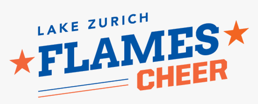 Blue Flames Png - Lake Zurich Flames Cheer, Transparent Png, Free Download