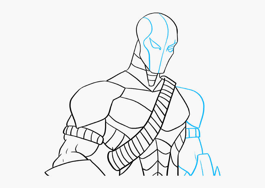 How To Draw Deathstroke - Dc Green Arrow Easy Drawing, HD Png Download, Free Download