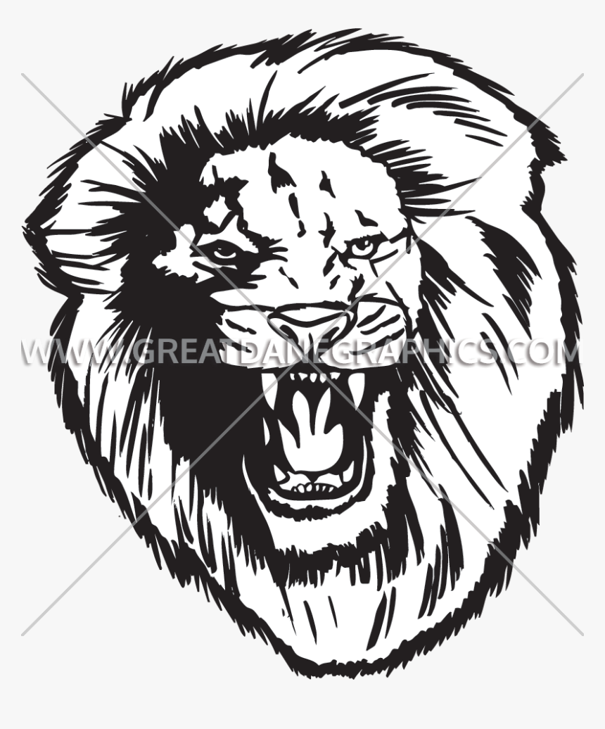 Lion Production Ready Artwork For T Shirt - Roar, HD Png Download, Free Download