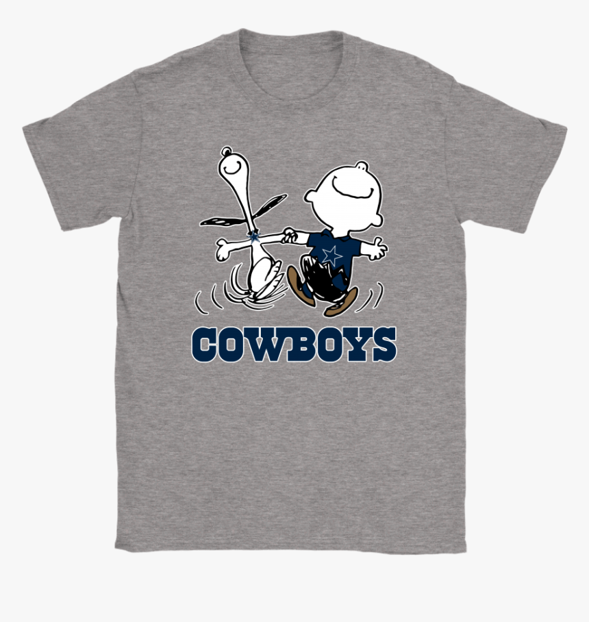 Snoopy And Charlie Brown Happy Dallas Cowboys Fans - Stranger Things Cats Shirt, HD Png Download, Free Download