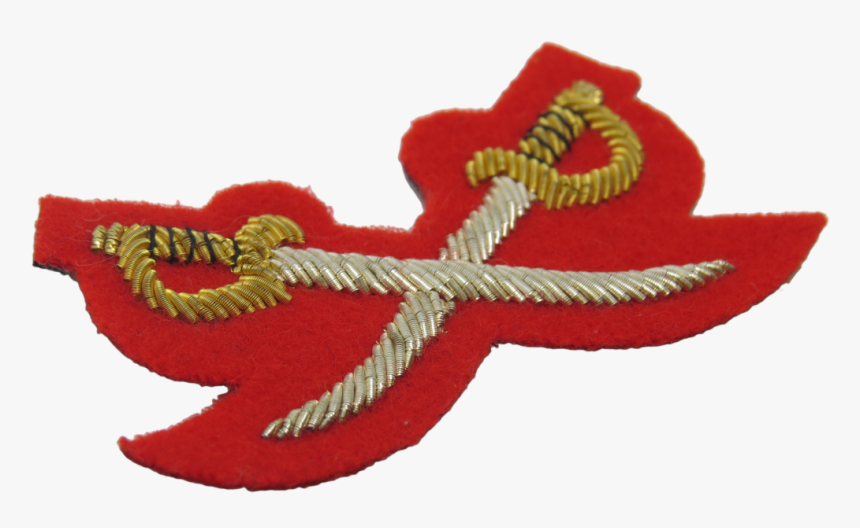 Physical Training Instructor Army Embroidered With Red Crossed Swords 